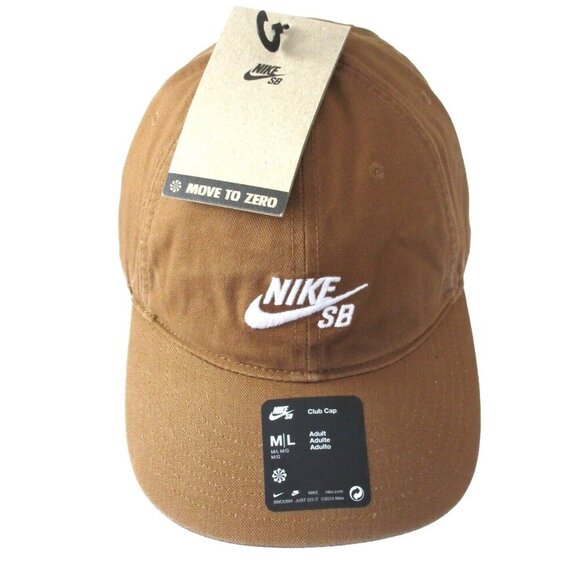 Nike SB Club Unstructured Skate Cap Hat Light British Tan Adjustable M/L NWT - Picture 1 of 4